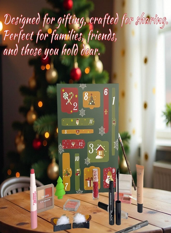 PWYSHXDF Makeup Advent Calendar 2025, 12 Days Christmas Makeup Gift Set for Women & Teens, Makeup Set Christmas Countdown Calendar, Make up Set for Girls, Holiday Surprise Make Up Kit for Women Full Kit - Image 3